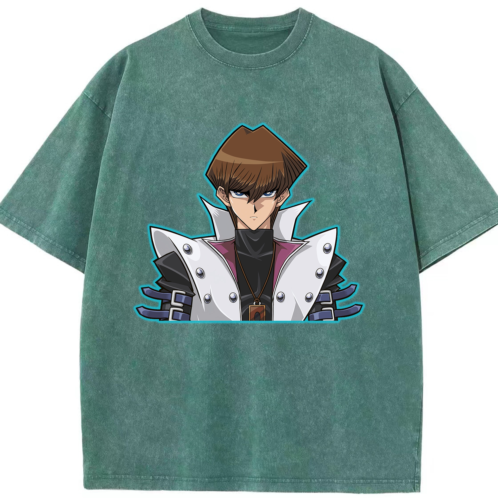 （画像用） 遊☆戯☆王 Yu-Gi-Oh! 綿100% ヴィンテージ風 半袖Tシャツ（フロントプリント）